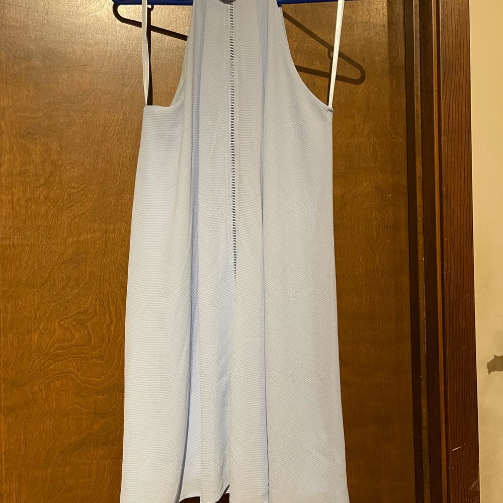 Like new light blue dress. Worn one time for senior pictures